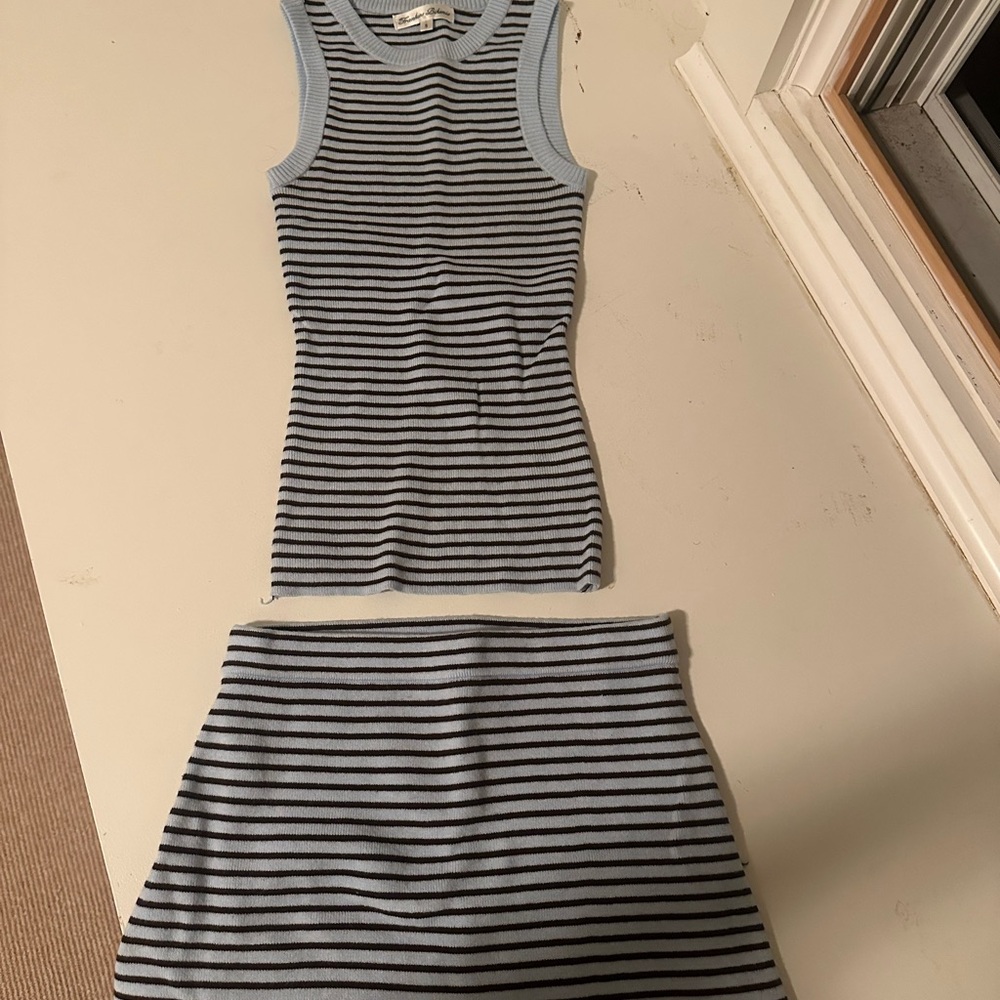 Frankie's Bikinis Marialla mini skort and cuddle knit tank top
